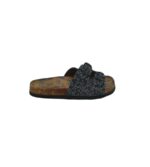 Saboti copii Natural Power 35, imitatie de piele, negru