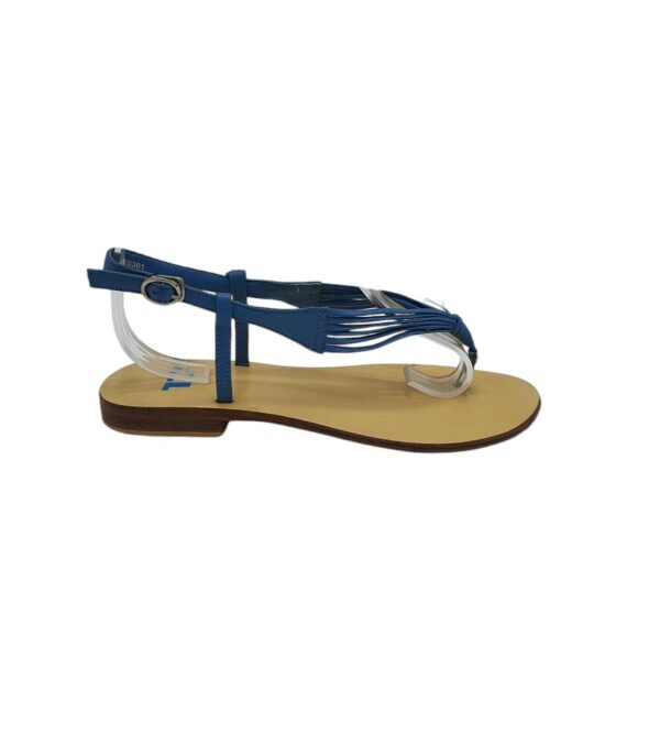 Sandale dama Gortz 38, piele, albastru - imagine 1