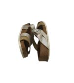 Saboti dama Biolife 36, imitatie de piele, gri auriu - imagine 4