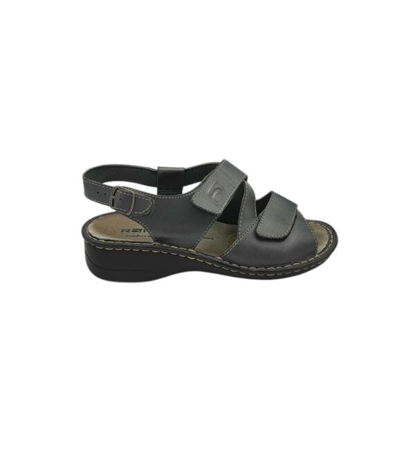 Sandale dama Rohde 40, piele, gri - imagine 1