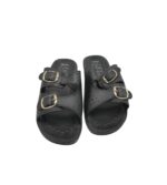 Saboti dama Samira 37, imitatie de piele, negru - imagine 3