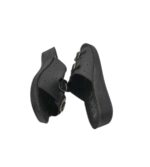 Saboti dama Samira 37, imitatie de piele, negru - imagine 4
