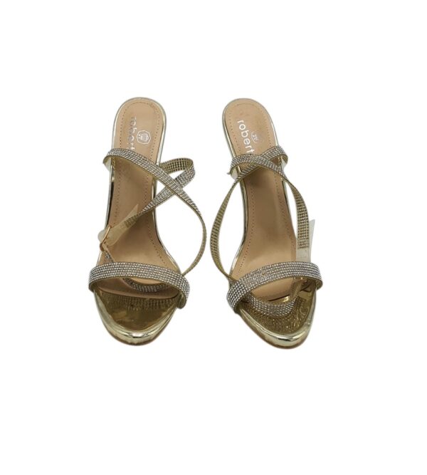 Sandale dama Roberto 38, alte materiale, auriu gri - imagine 3