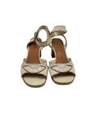 Sandale dama Indigo 39, imitatie de piele, crem - imagine 3