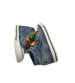 Tenisi copii 33, material textil, albastru - imagine 4