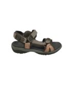 Sandale dama Legero 38, piele, material textil, gri roz