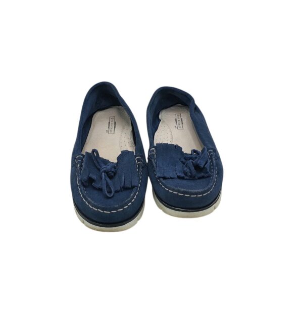 Mocasini dama 5th Avenue 36, piele intoarsa , bleumarin - imagine 3