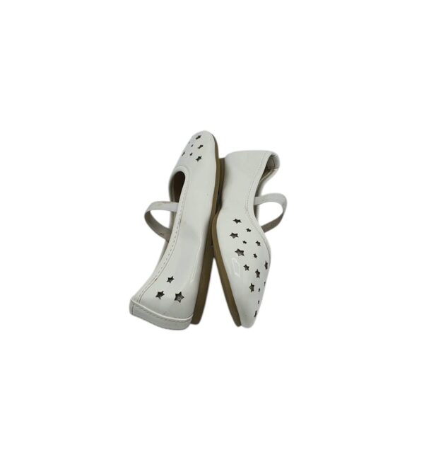 Balerini copii Primark 27, imitatie de piele, alb - imagine 4
