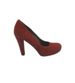 Pantofi dama Tamaris 38, piele intoarsa, maro