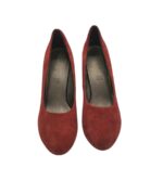 Pantofi dama Tamaris 38, piele intoarsa, maro - imagine 3