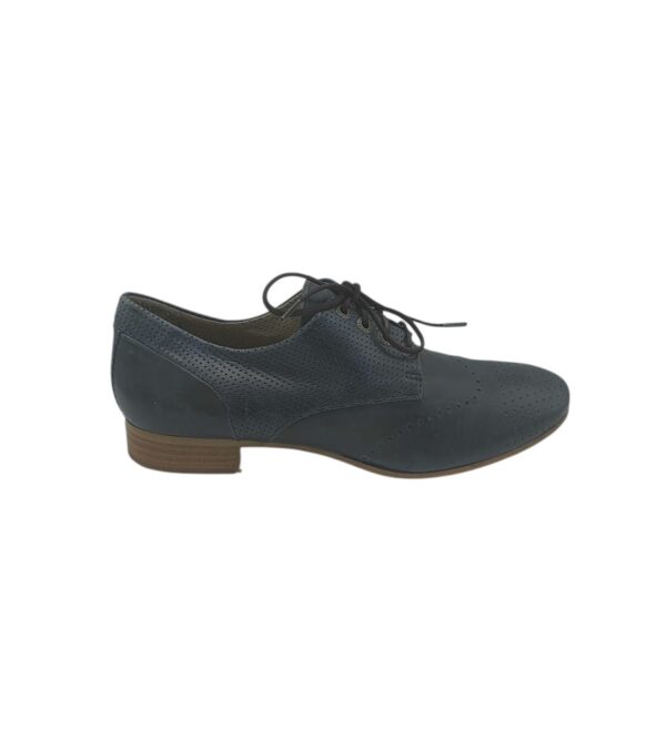 Pantofi dama Andrea Manueli 39, piele, albastru - imagine 1