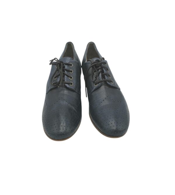 Pantofi dama Andrea Manueli 39, piele, albastru - imagine 3
