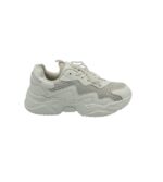 Adidasi dama 40, imitatie de piele,  material textil, alb