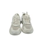 Adidasi dama 40, imitatie de piele,  material textil, alb - imagine 3