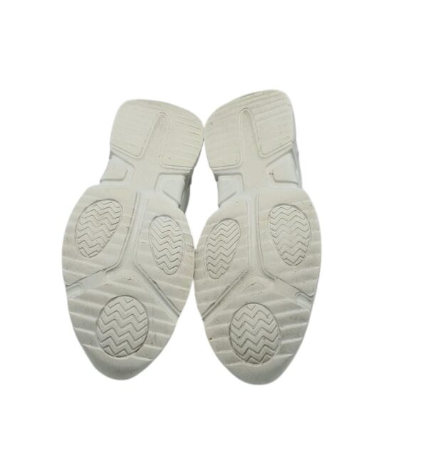 Adidasi dama 40, imitatie de piele,  material textil, alb - imagine 5