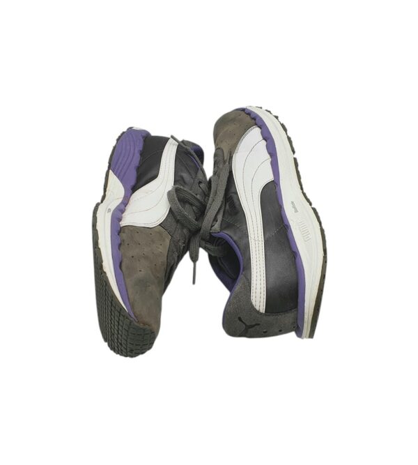 Adidasi dama Puma 40, material textil, imitatie de piele, gri - imagine 4