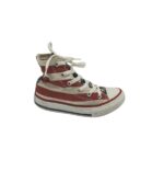 Tenisi copii Converse 29, material textil, alb rosu