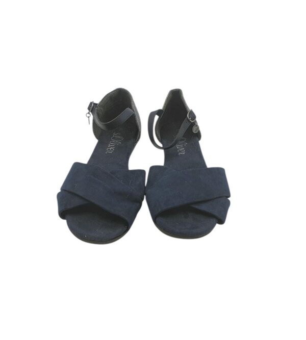 Sandale dama S’ Oliver 39, material textil, negru - imagine 3
