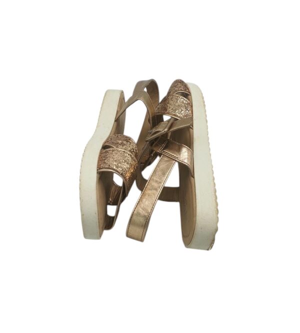 Sandale copii M&S 35, imitatie de piele, auriu - imagine 4