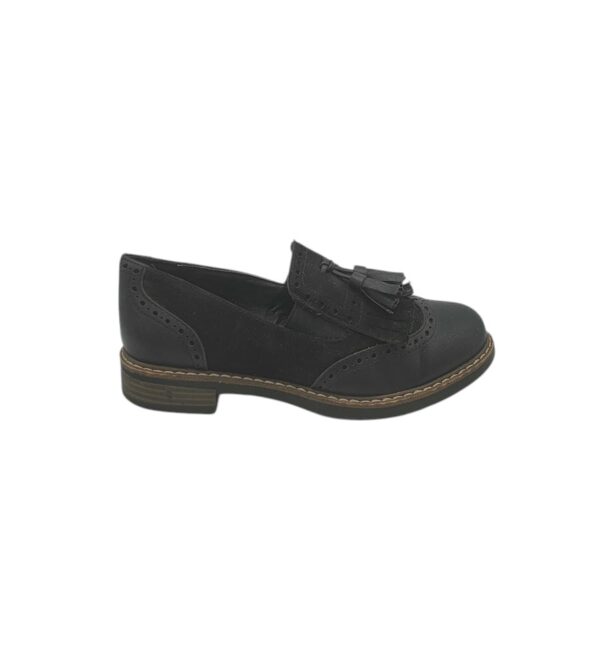 Pantofi dama Graceland 37, imitatie de piele, material textil, negru - imagine 1