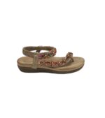 Sandale dama Pavers 39, material textil, imitatie de piele, auriu