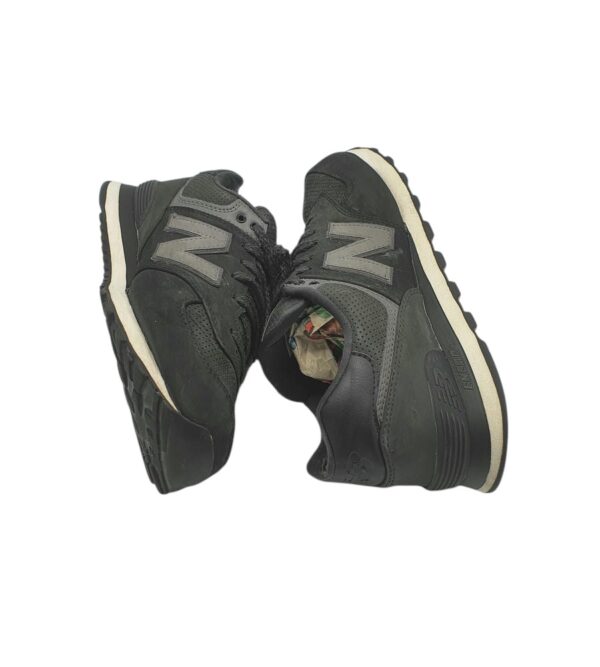 Adidasi barbati New Balance 42, imitatie de piele, negru - imagine 4