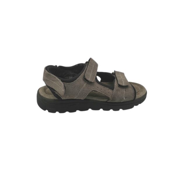 Sandale dama Crane 38, piele intoarsa , gri - imagine 1