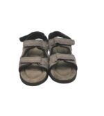 Sandale dama Crane 38, piele intoarsa , gri - imagine 3