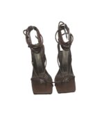 Sandale dama Public Desire 37, imitatie de piele, maro - imagine 3