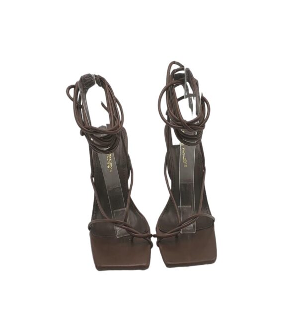 Sandale dama Public Desire 37, imitatie de piele, maro - imagine 3