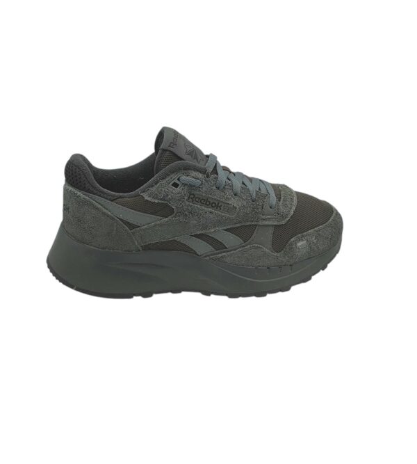 Adidasi barbati Reebok 44,5, material textil, piele intoarsa, gri negru - imagine 1