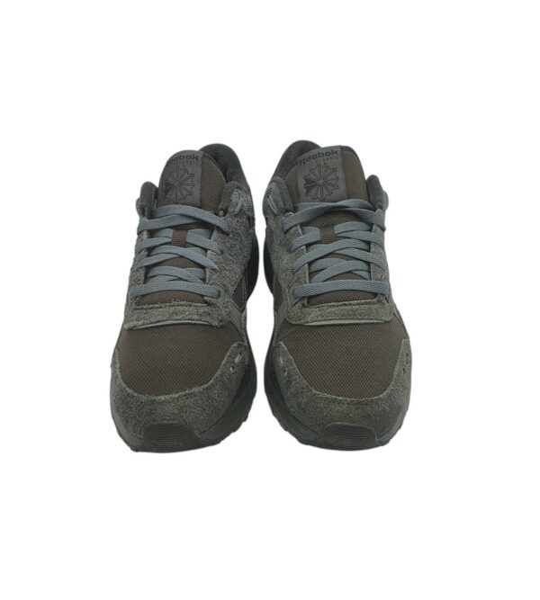 Adidasi barbati Reebok 44,5, material textil, piele intoarsa, gri negru - imagine 3