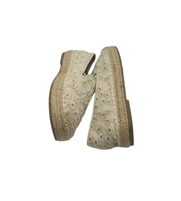 Espadrile dama Graceland 38, material textil, crem - imagine 4