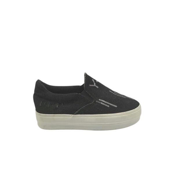 Espadrile dama Juliet 36, material textil, negru - imagine 1