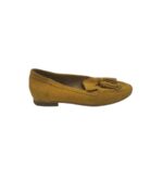 Mocasini dama Topshop 38, piele intoarsa, maro