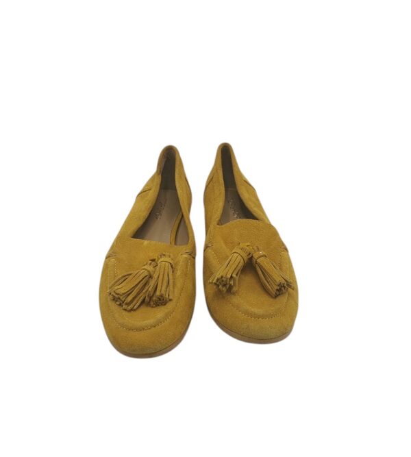 Mocasini dama Topshop 38, piele intoarsa, maro - imagine 3