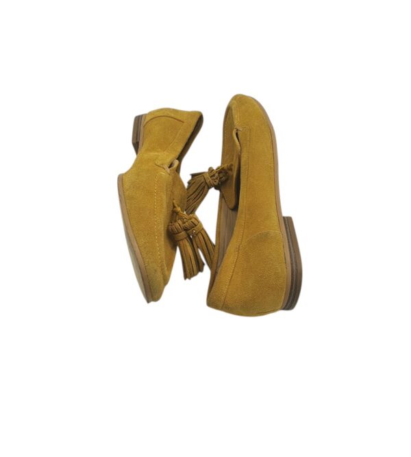 Mocasini dama Topshop 38, piele intoarsa, maro - imagine 4