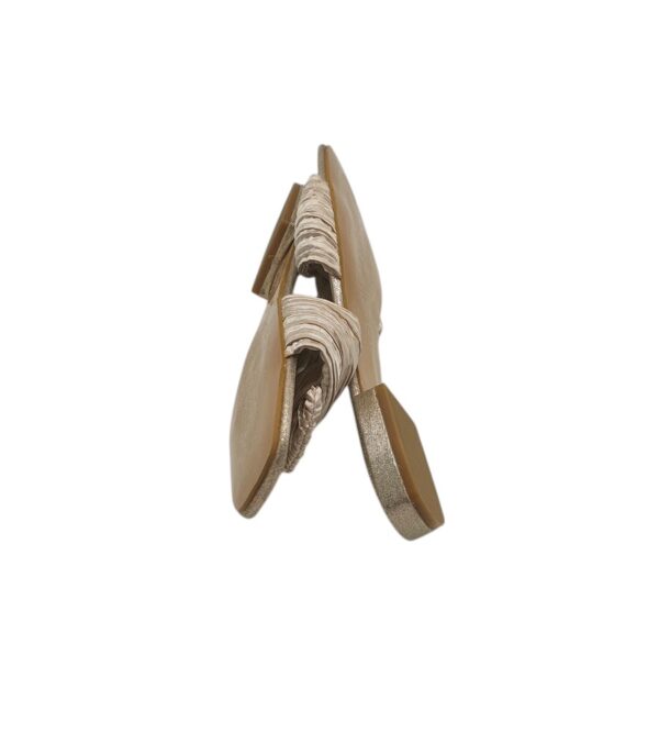 Saboti dama 36, material textil, nude - imagine 4