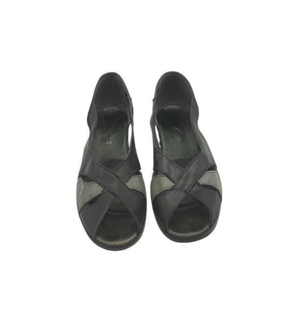 Sandale dama Suave 40, piele, negru - imagine 3