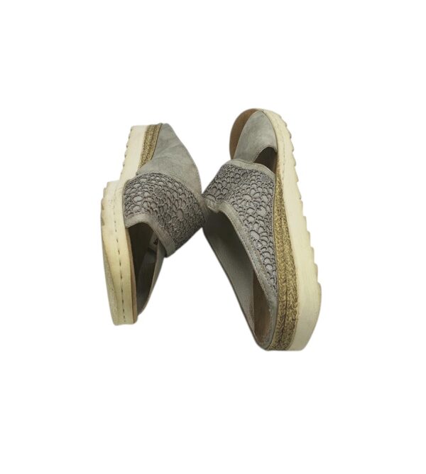 Saboti dama Rieker 40, imitatie de piele, gri - imagine 4