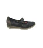 Balerini dama Footglove 40, imitatie de piele,  negru