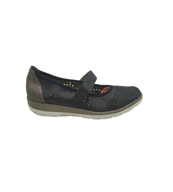 Balerini dama Footglove 40, imitatie de piele,  negru - imagine 1