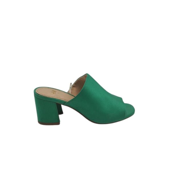 Saboti dama H&M 36, material textil, verde - imagine 1