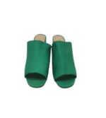 Saboti dama H&M 36, material textil, verde - imagine 3