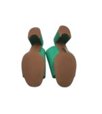 Saboti dama H&M 36, material textil, verde - imagine 5