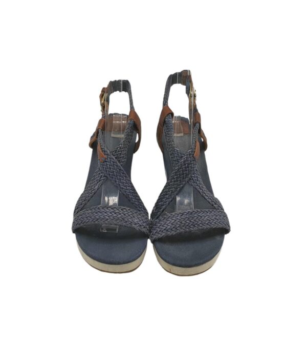 Sandale dama Mexx 40, material textil, piele, albastru - imagine 3