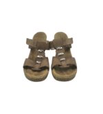 Saboti dama Rieker 39, imitatie de piele, bej - imagine 3