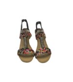 Sandale dama Kayla 37, material textil, imitatie de piele, negru - imagine 3