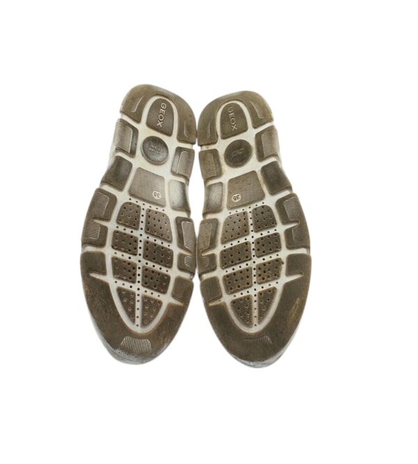 Adidasi copii Geox 35, material textil, imitatie de piele, gri negru - imagine 4