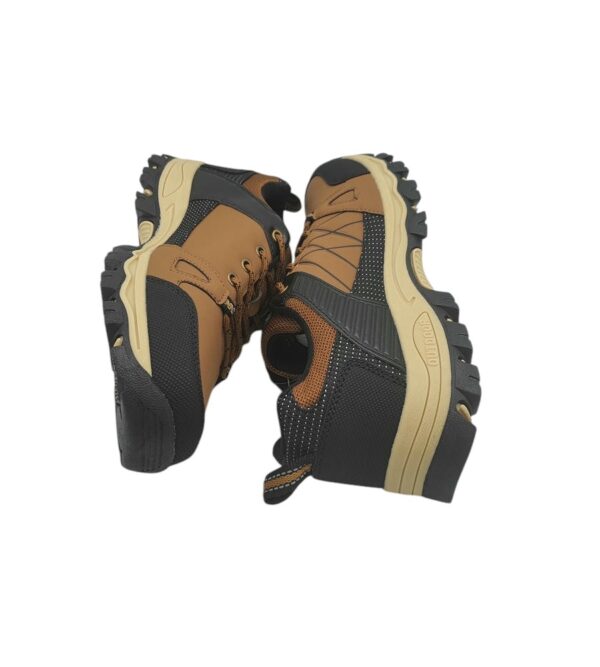 Adidasi barbati Axboxing,  imitatie de piele, negru maro - imagine 4